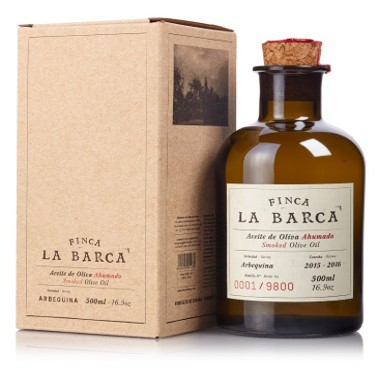 ACEITE DE OLIVA AHUMADO "Finca La Barca" (500 ml)