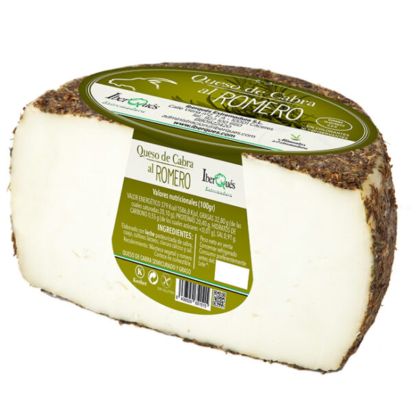 QUESO DE CABRA AL ROMERO "IBERQUES" (1000 GR)